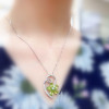 Natural Peridot Pendant for Women Anniversary Gift 4*6MM Genuine Green Gemstones Fine Jewelry Real 925 Sterling Silver Necklace|Pendants|