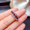 Genuine Pyrope Ring 3*4MM 5 Pieces Natural Garnet Fine Jewelry for Women Engagement Anniversary Gift Real 925 Sterling Silver|Rings|