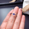 Sri Lanka Sapphire Ring for women 925soild sterling silver 3mm blue natural gemstone fine jewelry for girl anniversary gift|Rings|