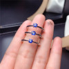 Sri Lanka Sapphire Ring for women 925soild sterling silver 3mm blue natural gemstone fine jewelry for girl anniversary gift|Rings|