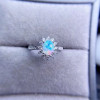 Genuine Opal Ring Real 925 Sterling Silver for Women Birthday Party Gift 6*8MM Natural Colorful Gemstone Fine Jewelry Free Ship|Rings|