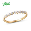 VISTOSO Gold Ring For Women Genuine 14K 585 Yellow Gold Ring Sparkling Diamond Promise Engagement Rings Anniversary Fine Jewelry|Rings|