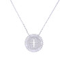 LUALA Luxury New Cross Necklace Women With Cubic Zirconia Cross Pendant Long Chain Necklace CZ Christian Jewelry|Pendant Necklaces|