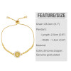 LUALA Gold Chain Virgin Mary Charm Bracelets For Women Crystal Bracelet Religious Paved CZ Jewelry Accessiories Wholesale|Chain & Link Bracelets|