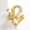 LUALA Punk Snake Ring for Women High Quality Gold Layer Brand Design Fashion Couple Material Animal Fashion Jewelry|Rings|