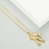 LUALA Colorful Zircon Alphabet Pendant Necklaces For Women Men Crown Initial Letter Necklace Hip Hop Gold Chain Crystal Jewelry|Pendant Necklaces|