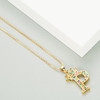LUALA Colorful Zircon Alphabet Pendant Necklaces For Women Men Crown Initial Letter Necklace Hip Hop Gold Chain Crystal Jewelry|Pendant Necklaces|