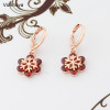 Cute Small Ball Charm AAA CZ 585 Rose Gold Color Circle Drop Dangle Earrings For Women Girls Party Jewelry|Drop Earrings|