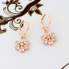 Cute Small Ball Charm AAA CZ 585 Rose Gold Color Circle Drop Dangle Earrings For Women Girls Party Jewelry|Drop Earrings|