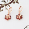Cute Small Ball Charm AAA CZ 585 Rose Gold Color Circle Drop Dangle Earrings For Women Girls Party Jewelry|Drop Earrings|