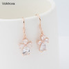 Volkhova Women Earrings Cubic zirconia Rose Gold Colored Earring Fine Jewelry Earrings For Women Costume jewelery earrings|Stud Earrings|