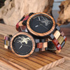 Reloj Mujer BOBO BIRD Wooden Couple Watch Men Women Valentine Birthday Anniversary Custom Wristwatch Special gift dropshipping|Lover's Watches|