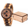 relogio masculino BOBO BIRD Watch Men Top Luxury Brand Wooden Timepieces Chronograph Quartz Watches Men's Gifts Drop Shipping|Quartz Watches|
