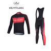 KEYIYUAN Cycling Trousers Men's Long Sleeve Sweatshirts Men's Sportswear Professional Team Cycling Sportswear Set Professional H|cycling team sets|long setteam sets