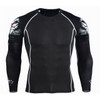 Mens Compression Shirts Bodybuilding Skin Tight Long Sleeves Jerseys Clothings MMA Crossfit Exercise Workout Fitness Sportswear|men compression skin|crossfit men clothing sportswear men