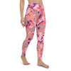 Pink Camo Abstract High Waisted Yoga Leggings-DELETED-1608574135