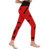Women's Wakerlook High-Waisted Red Leggings-DELETED-1611793049