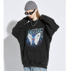 Men Hip Hop Hoodie Sweatshirt Lightning Butterfly Streetwear Hoodie