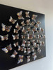Circle of Butterflies Wall Art Black