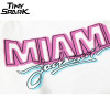 Miami Pullover Sweatshirt Pink Letter Print Men Hip Hop Pullover