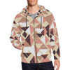 Wakerlook Shape abstract Men's All Over Print Full Zip Hoodie-DELETED-1611792866