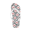 Wakerlook Design White Flip Flops-DELETED-1611792701