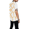 Wakerlook Golden Color Men's All Over Print White Jersey-DELETED-1611792736