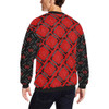 Fashion Red and Black Wakerlook Print Fuzzy Sweatshirt-DELETED-1611792001