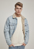 Sherpa Lined Jeans Jacket - Light Denim-DELETED-1612486217