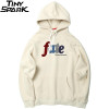 Men Hip Hop Hoodie Sweatshirt Embroidery Letters Harajuku Hooded