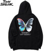 Men Hip Hop Sweatshirt Hoodie Color Butterfly Streetwear Harajuku