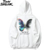 Men Hip Hop Sweatshirt Hoodie Color Butterfly Streetwear Harajuku