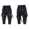 Ribbons Multi Pockets Cargo Pants Men Harajuku Casual Track Trouser