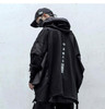 DARK Japanese Streetwear Man Hoodies Hip Hop Embroideried Pullover
