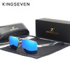 Square Aluminum Frame Male Sun Glasses