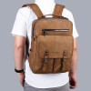 Anti theft Leather Backpack