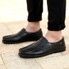 Genuine Leather Men Casual Shoes Luxury Brand 2019 Mens Loafers Moccasins Breathable Slip on Black Driving Shoes Plus Size 37 47|Men's Casual Shoes|