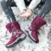 Unisex Snow Boots Warm Push Mid Calf Boots Waterproof Non slip Winter Boots Thick Leather Platform Warm Shoes Large Size 35 46|Snow Boots|
