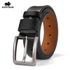BISON DENIM Men Belt For Men Cowskin Genuine Leather Personality Men belt Buckle Quality Male Brown Strap Vintage Jeans N71223| |
