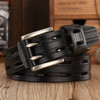 High Quality Genuine Leather Belts for Men Brand Strap Male Double Pin Buckle Fancy Vintage Jeans Cowboy Cintos|Men's Belts|