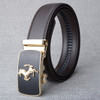 Hot Sell Brand Horse Designer Automatic Buckle Belt Men Genuine Leather Belt Man Luxury Men Belts Alloy Buckle Best As Gift|Men's Belts|