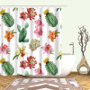 Tropical Cactus Shower Curtain Polyester Fabric Bath Curtain For The Bathroom Decoration Multi Size Printed Bathroom Accessories|Shower Curtains|