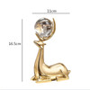Creativity Metal Simulation Animal Deer Copper Golden Figurines