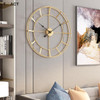 Large Round Metal Wall Clock