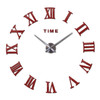 Large Roman Mirror Fashion Clock Sticker