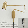 Industrial Adjustable Long Arm Retractable Wall Lamp