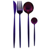 Dinnerware Set Black Gold Cutlery Set