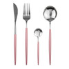 Dinnerware Set Black Gold Cutlery Set