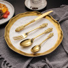 Luxury Silver Gold Cutlery Set