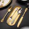 Luxury Silver Gold Cutlery Set